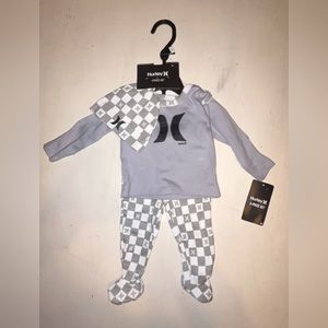 Hurley matching set 0-3 months